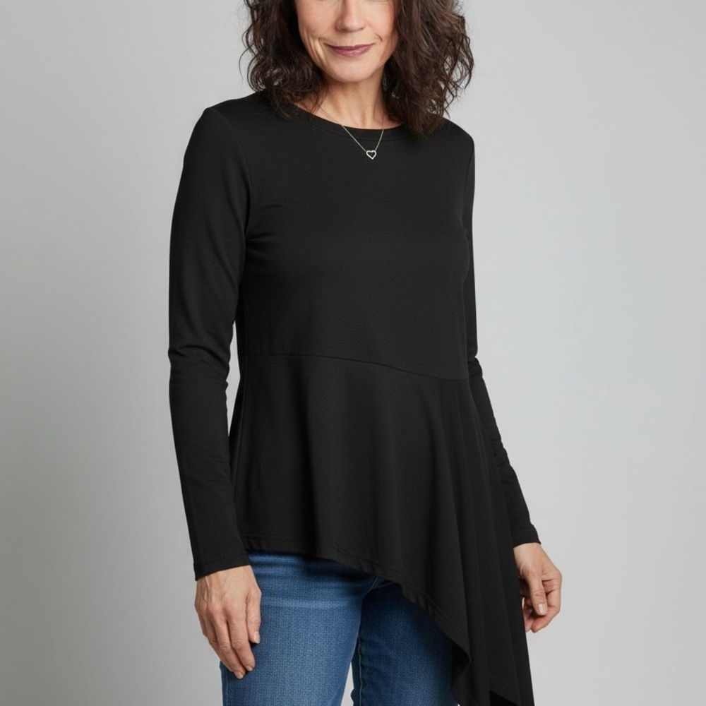 🖤 Koandaily Asymmetrical Peplum Top – Size L 🖤 - Picture 8 of 10